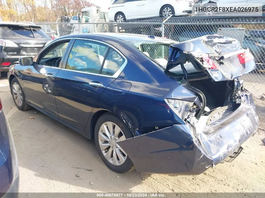 1HGCR2F8XEA026975 2014 Honda Accord Ex-L