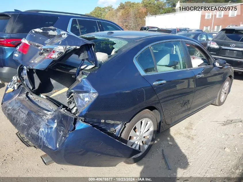 1HGCR2F8XEA026975 2014 Honda Accord Ex-L