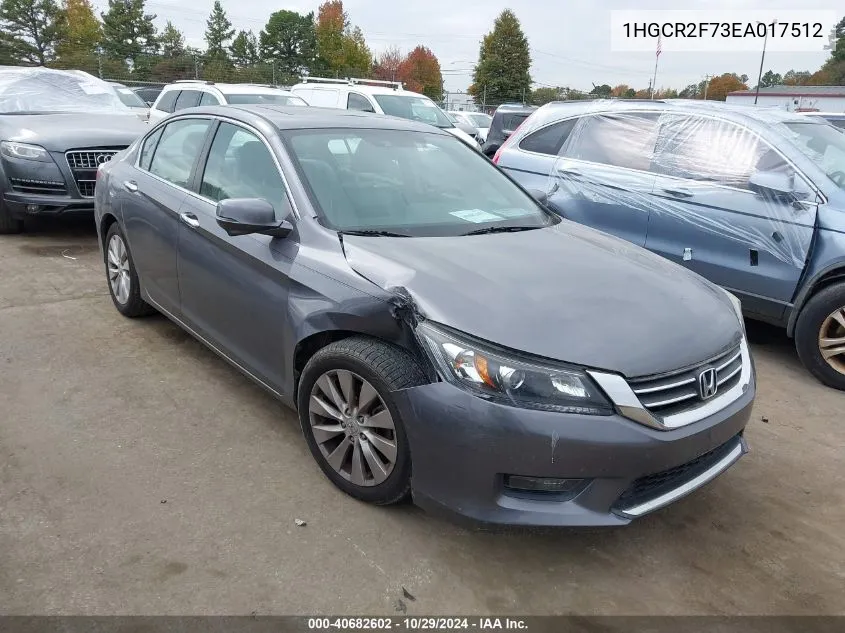 2014 Honda Accord Ex VIN: 1HGCR2F73EA017512 Lot: 40682602