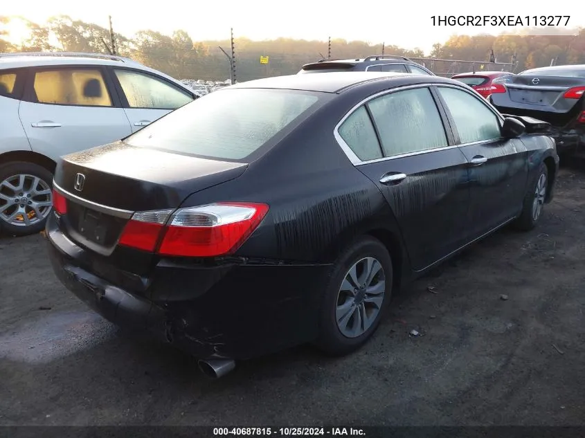 1HGCR2F3XEA113277 2014 Honda Accord Lx