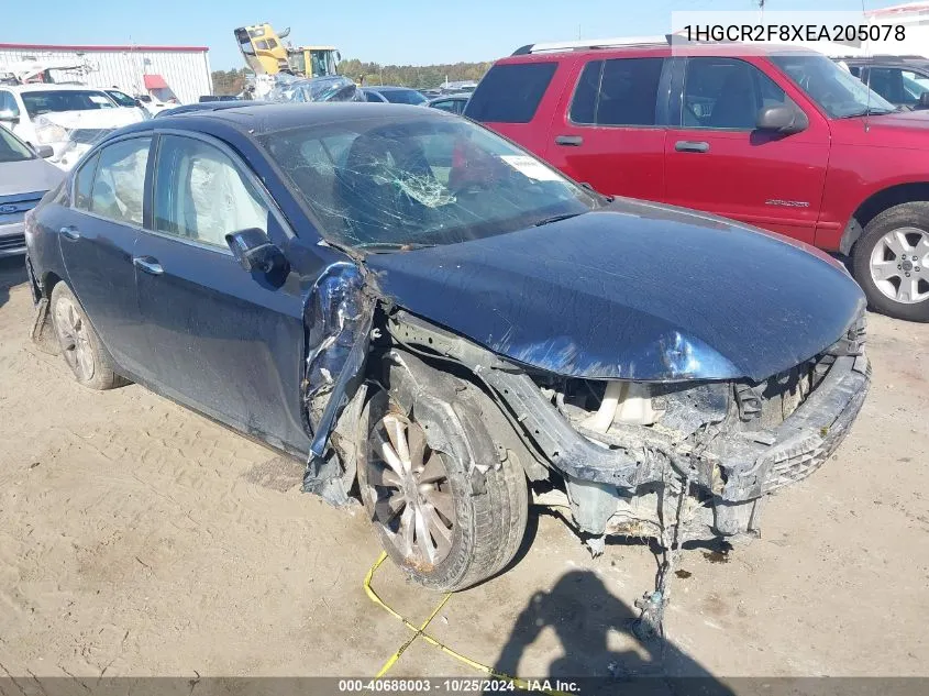 1HGCR2F8XEA205078 2014 Honda Accord Ex-L