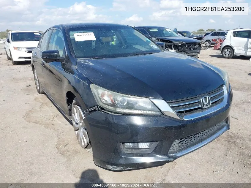 2014 Honda Accord Ex-L VIN: 1HGCR2F81EA253200 Lot: 40691168