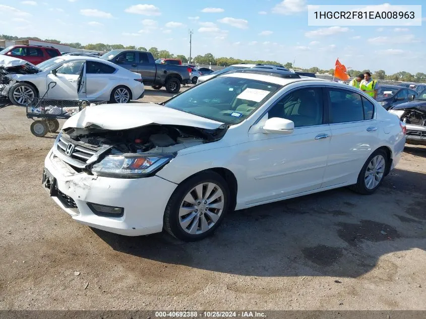 1HGCR2F81EA008963 2014 Honda Accord Ex-L