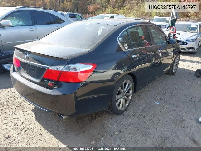 2014 Honda Accord Sport VIN: 1HGCR2F57EA145797 Lot: 40692705