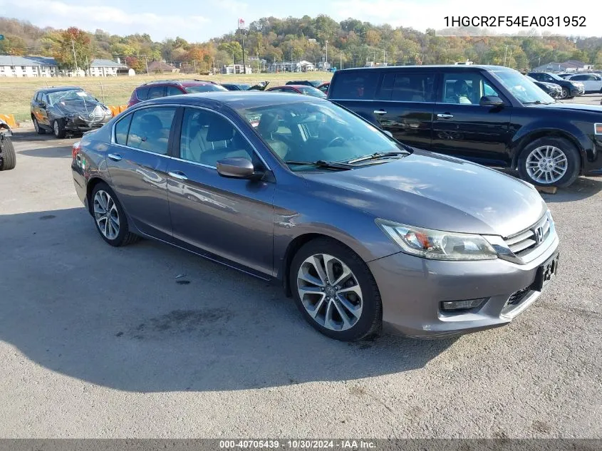 1HGCR2F54EA031952 2014 Honda Accord Sport