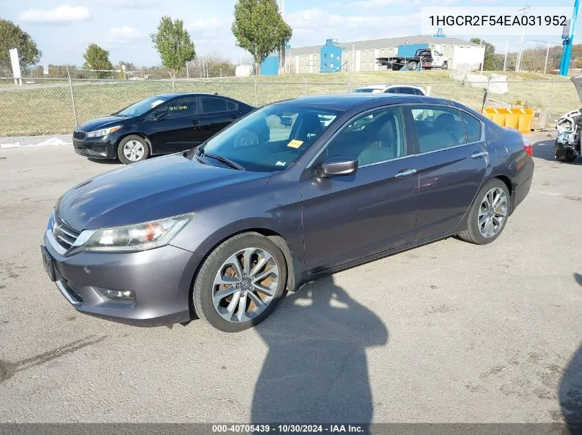 1HGCR2F54EA031952 2014 Honda Accord Sport