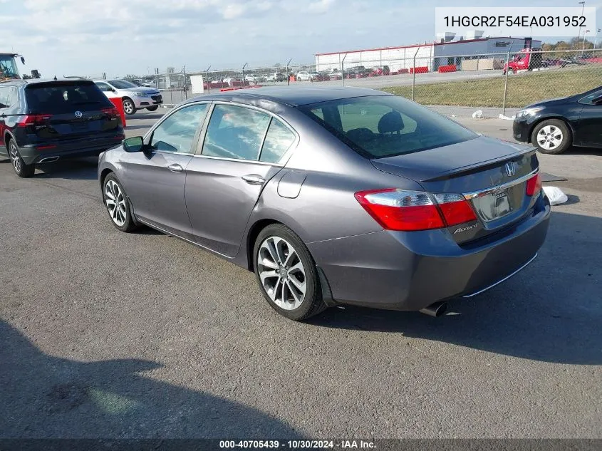 1HGCR2F54EA031952 2014 Honda Accord Sport