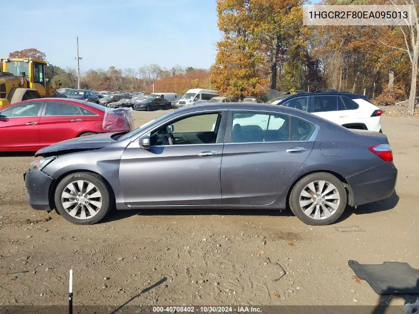 2014 Honda Accord Ex-L VIN: 1HGCR2F80EA095013 Lot: 40708402