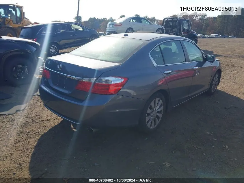 1HGCR2F80EA095013 2014 Honda Accord Ex-L