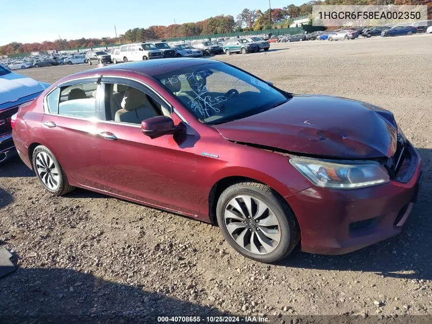 1HGCR6F58EA002350 2014 Honda Accord Hybrid Ex-L