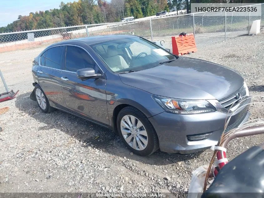 2014 Honda Accord Ex VIN: 1HGCR2F76EA223536 Lot: 40723463