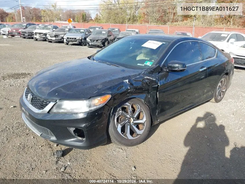 2014 Honda Accord Ex-L VIN: 1HGCT1B89EA011627 Lot: 40724114