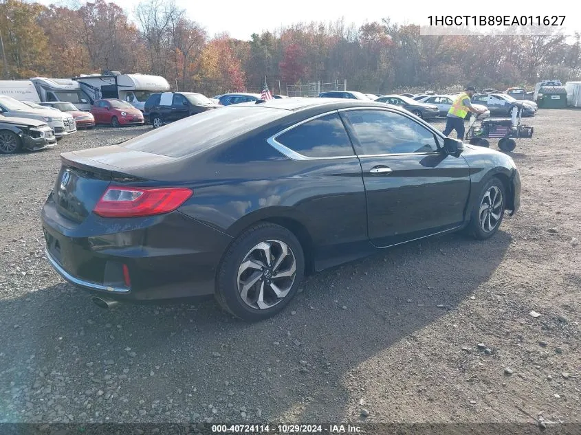 2014 Honda Accord Ex-L VIN: 1HGCT1B89EA011627 Lot: 40724114