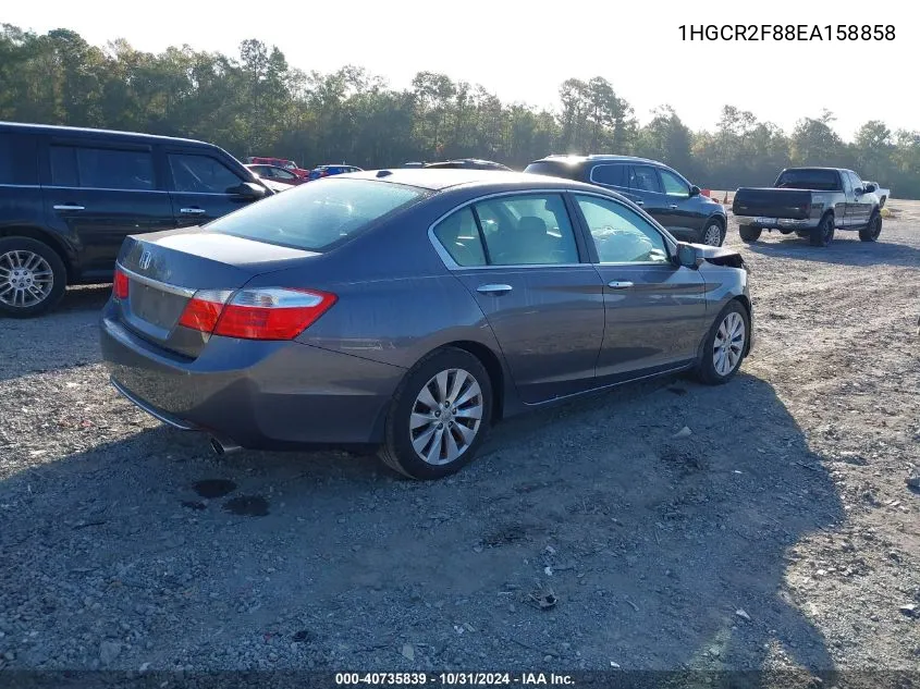 1HGCR2F88EA158858 2014 Honda Accord Ex-L