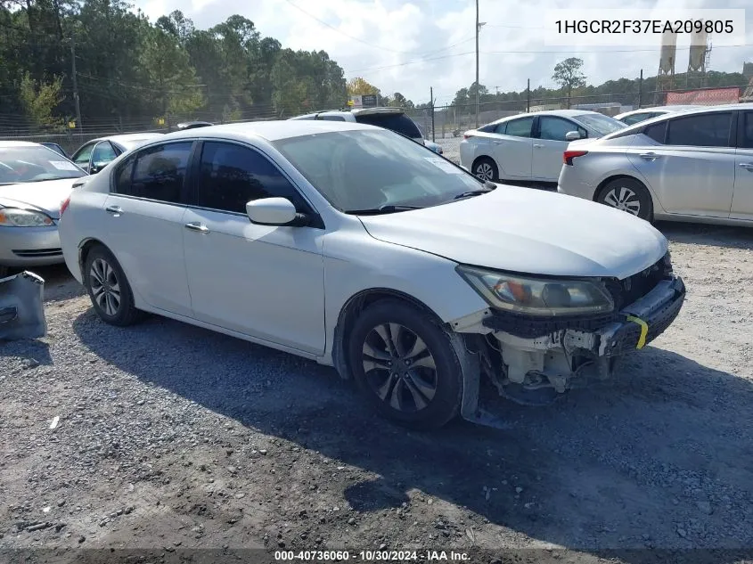 2014 Honda Accord Lx VIN: 1HGCR2F37EA209805 Lot: 40736060