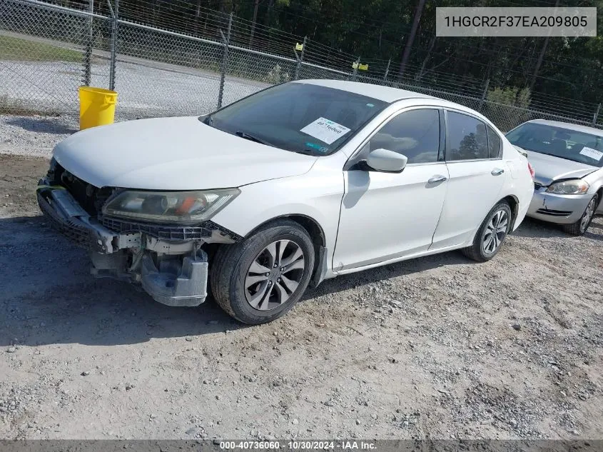 2014 Honda Accord Lx VIN: 1HGCR2F37EA209805 Lot: 40736060