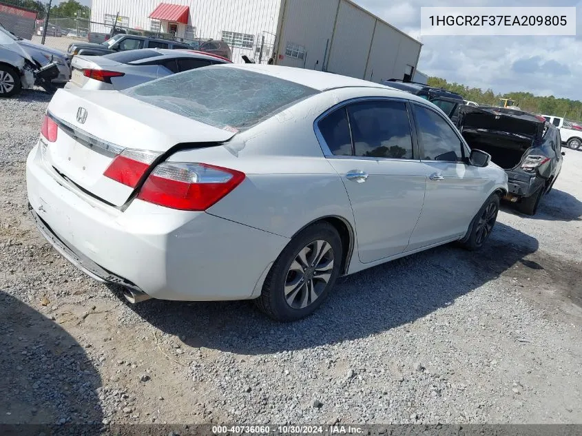 2014 Honda Accord Lx VIN: 1HGCR2F37EA209805 Lot: 40736060