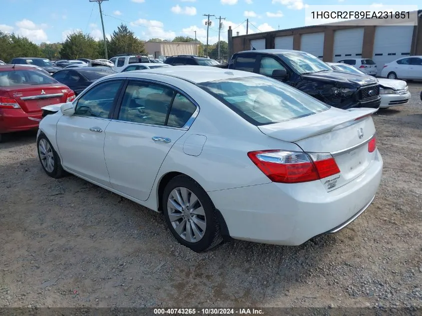 1HGCR2F89EA231851 2014 Honda Accord Ex-L