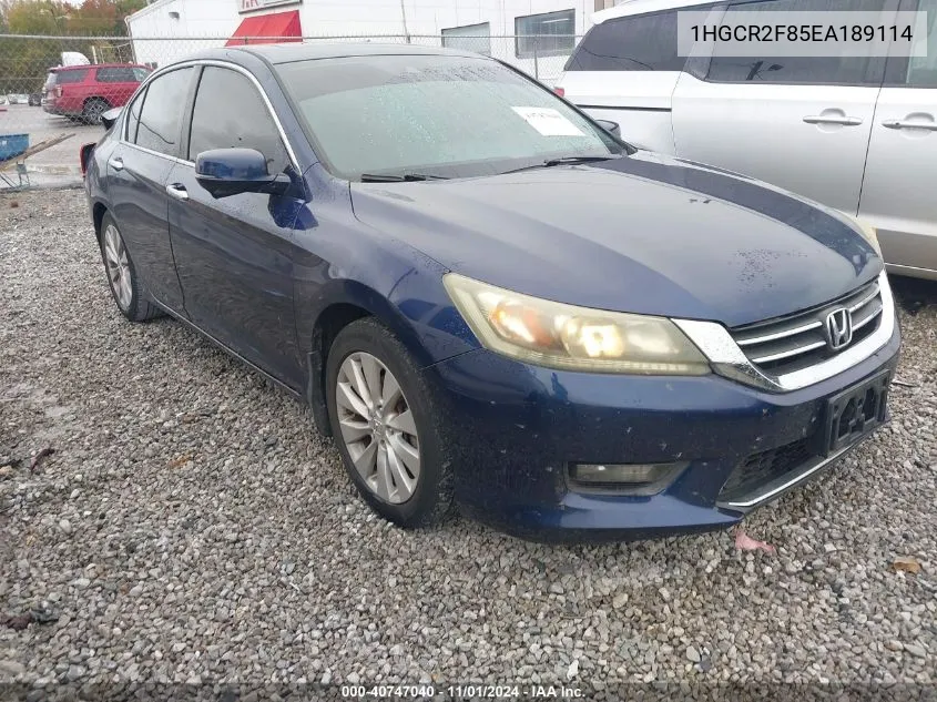 1HGCR2F85EA189114 2014 Honda Accord Ex-L