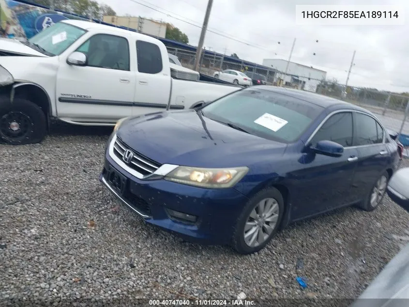 1HGCR2F85EA189114 2014 Honda Accord Ex-L