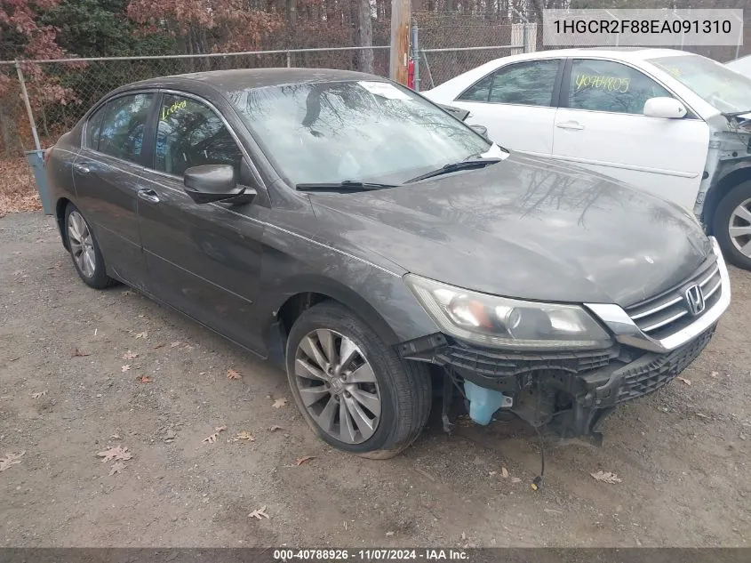 2014 Honda Accord Ex-L VIN: 1HGCR2F88EA091310 Lot: 40788926