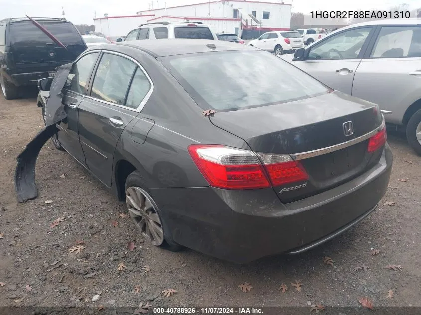 2014 Honda Accord Ex-L VIN: 1HGCR2F88EA091310 Lot: 40788926