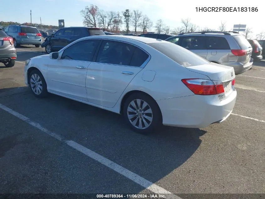 1HGCR2F80EA183186 2014 Honda Accord Ex-L