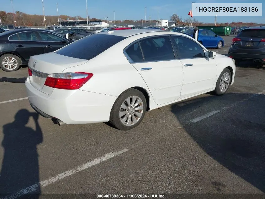 1HGCR2F80EA183186 2014 Honda Accord Ex-L