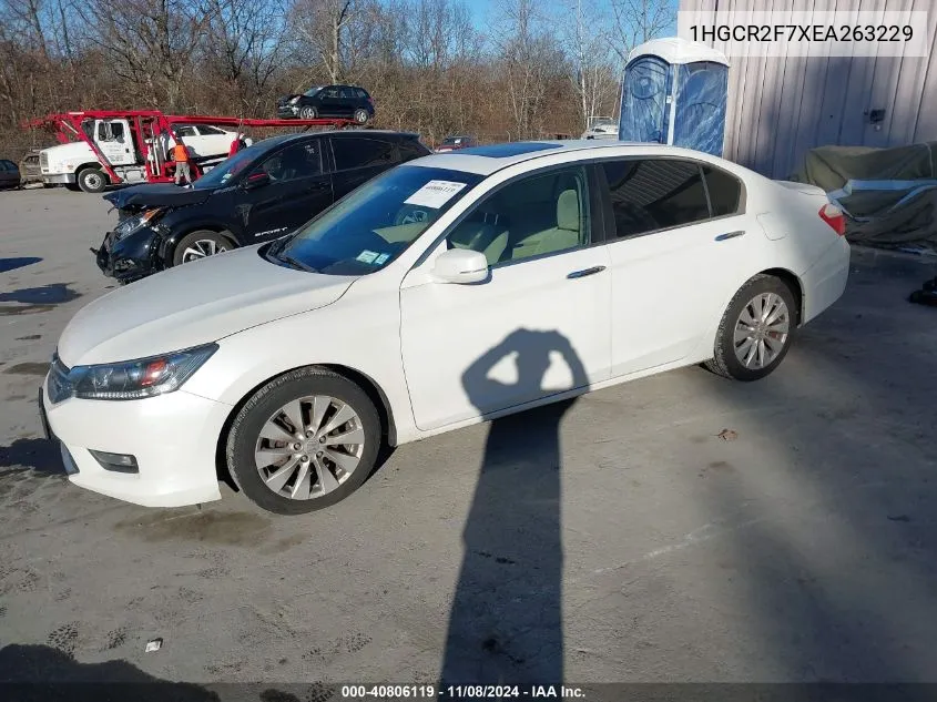 2014 Honda Accord Ex VIN: 1HGCR2F7XEA263229 Lot: 40806119