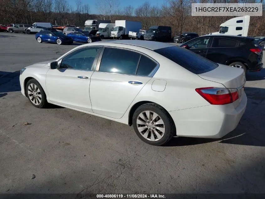 2014 Honda Accord Ex VIN: 1HGCR2F7XEA263229 Lot: 40806119