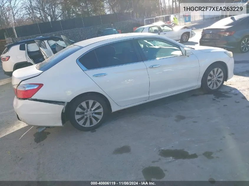 2014 Honda Accord Ex VIN: 1HGCR2F7XEA263229 Lot: 40806119