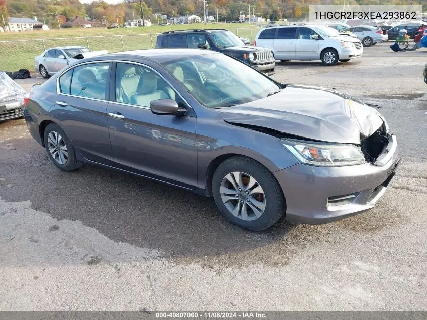 2014 Honda Accord Lx VIN: 1HGCR2F3XEA293862 Lot: 40807060