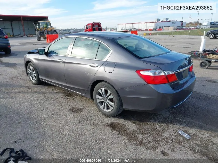 2014 Honda Accord Lx VIN: 1HGCR2F3XEA293862 Lot: 40807060