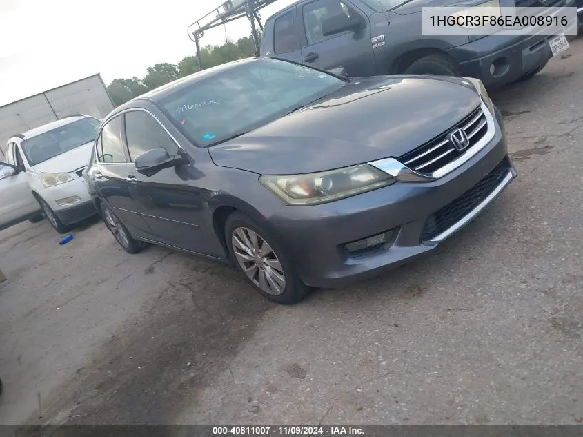 1HGCR3F86EA008916 2014 Honda Accord Ex-L V-6