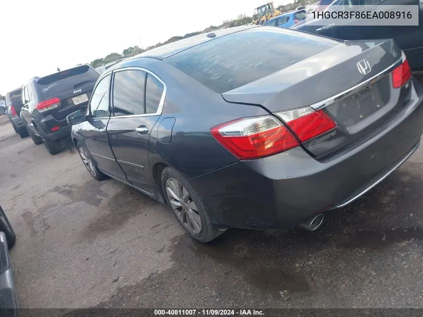 1HGCR3F86EA008916 2014 Honda Accord Ex-L V-6