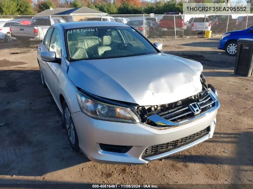 2014 Honda Accord Lx VIN: 1HGCR2F35EA295552 Lot: 40816461