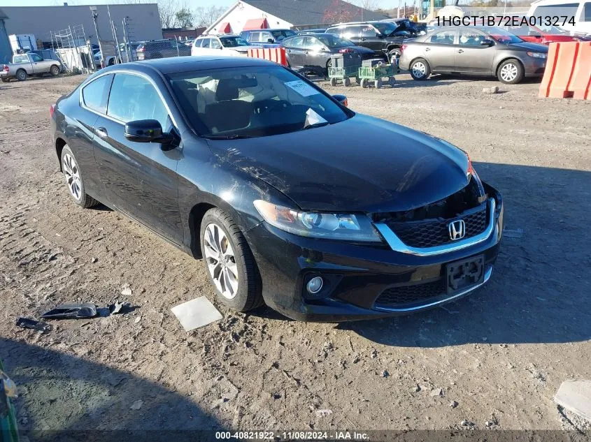 2014 Honda Accord Ex VIN: 1HGCT1B72EA013274 Lot: 40821922