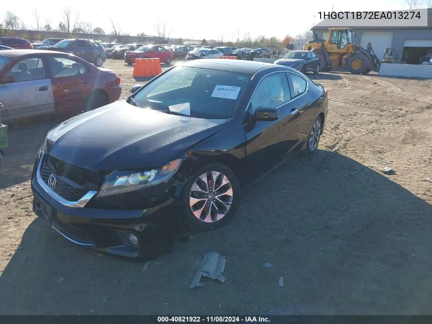 2014 Honda Accord Ex VIN: 1HGCT1B72EA013274 Lot: 40821922