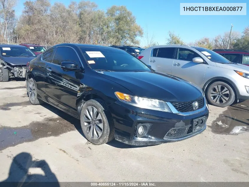 2014 Honda Accord Ex-L VIN: 1HGCT1B8XEA000877 Lot: 40855124