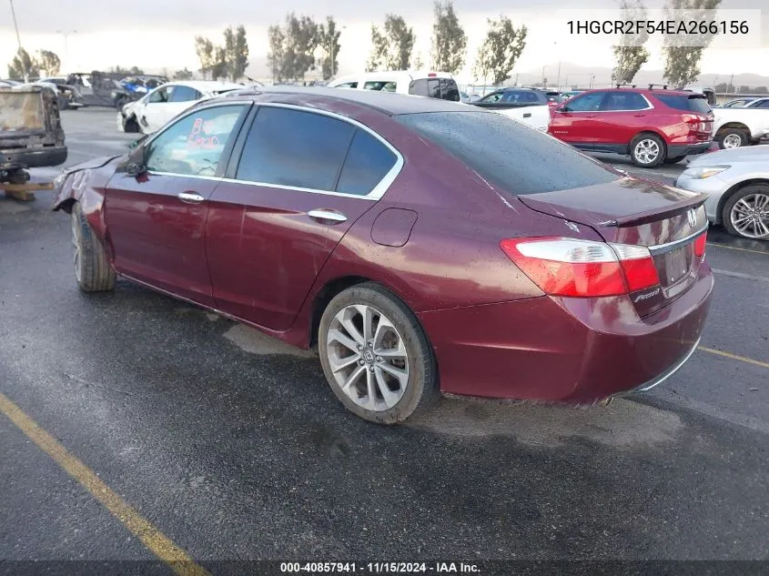 2014 Honda Accord Sport VIN: 1HGCR2F54EA266156 Lot: 40857941