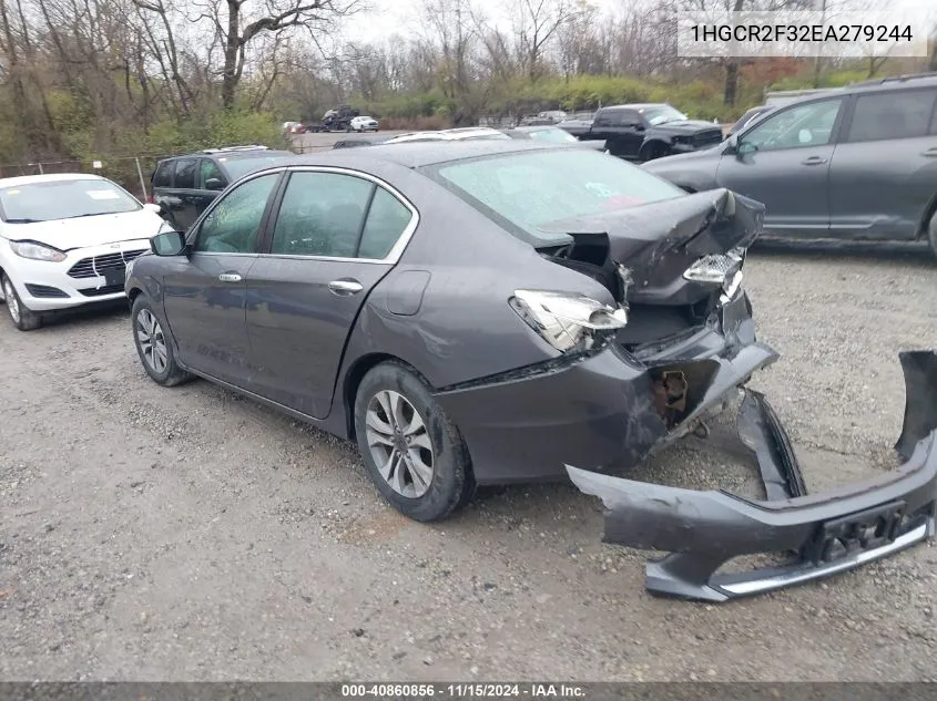 2014 Honda Accord Lx VIN: 1HGCR2F32EA279244 Lot: 40860856