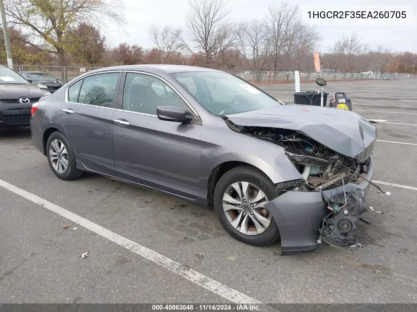 2014 Honda Accord Lx VIN: 1HGCR2F35EA260705 Lot: 40863048