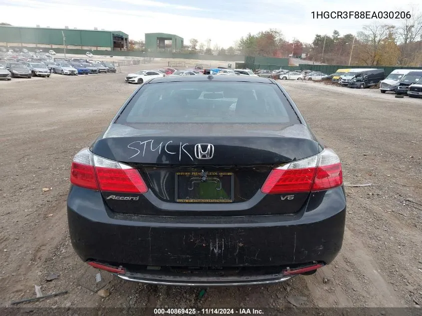 2014 Honda Accord Ex-L V-6 VIN: 1HGCR3F88EA030206 Lot: 40869425