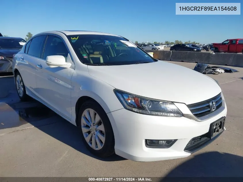 2014 Honda Accord Ex-L VIN: 1HGCR2F89EA154608 Lot: 40872927