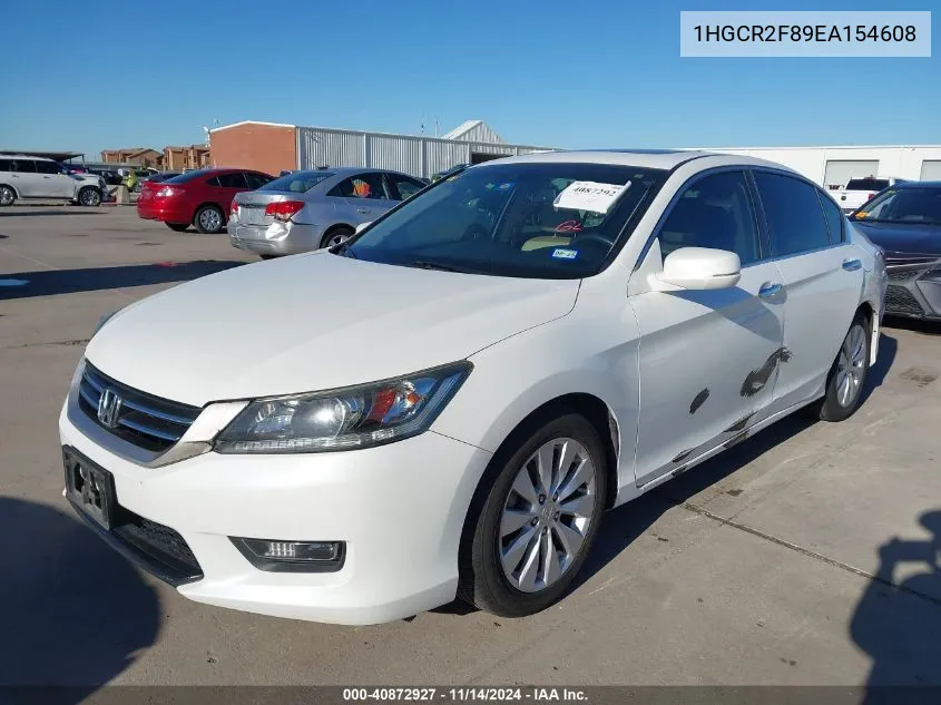 2014 Honda Accord Ex-L VIN: 1HGCR2F89EA154608 Lot: 40872927