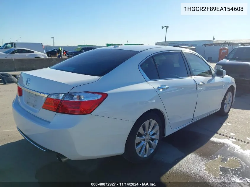 2014 Honda Accord Ex-L VIN: 1HGCR2F89EA154608 Lot: 40872927