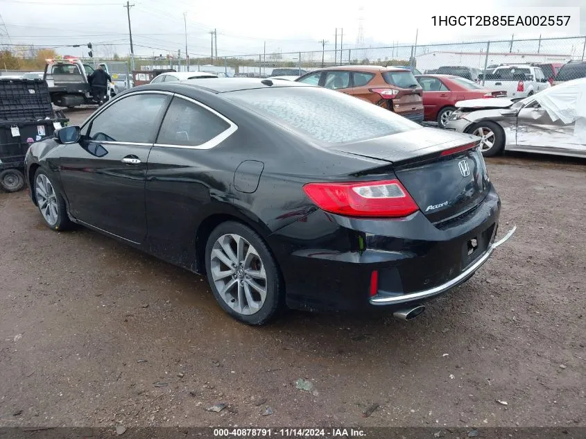 2014 Honda Accord Ex-L V-6 VIN: 1HGCT2B85EA002557 Lot: 40878791