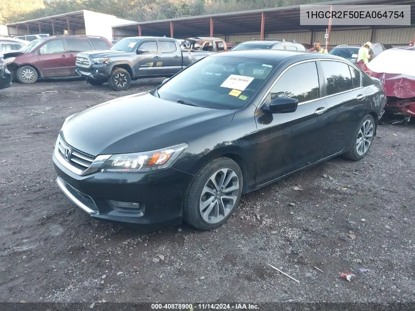 2014 Honda Accord Sport VIN: 1HGCR2F50EA064754 Lot: 40878900