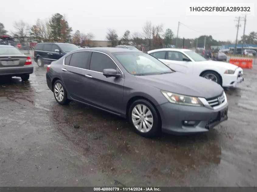 2014 Honda Accord Ex-L VIN: 1HGCR2F80EA289332 Lot: 40880779