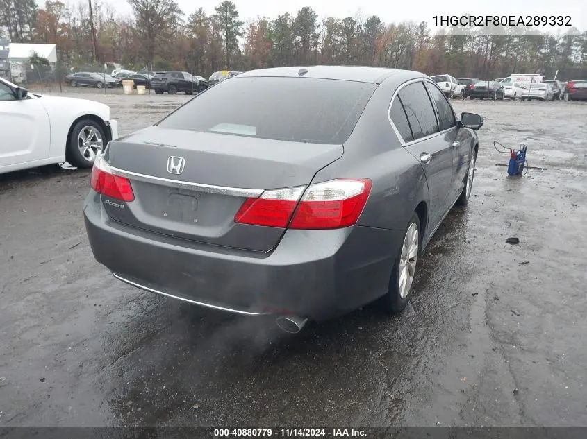 2014 Honda Accord Ex-L VIN: 1HGCR2F80EA289332 Lot: 40880779